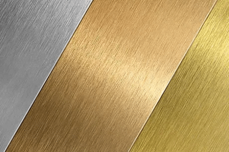 Imagem de 3 tipos de cores das chapas de alumínio da Methaltaga para simbolizar como funciona o processo de anodizar a chapa de alumínio